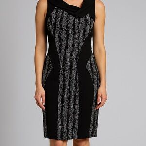 NWOT JM Studio Black Midi Dress Size 14 | Elegant Workwear & Evening Style